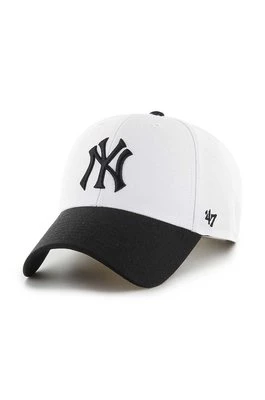 47 brand czapka z daszkiem MLB New York Yankees kolor biały z aplikacją B-SUMTT17WBP-WH