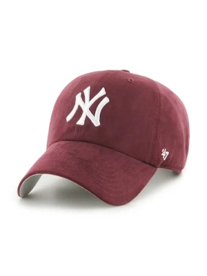 47 brand czapka z daszkiem MLB New York Yankees kolor bordowy B-BPSDE17USS-KM