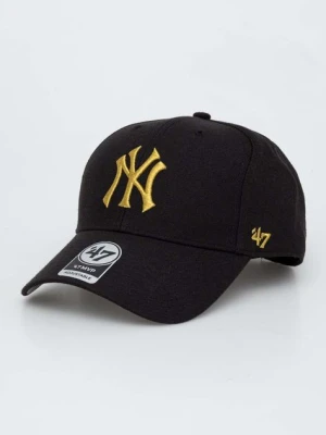 Zdjęcie produktu 47 brand czapka z daszkiem MLB New York Yankees kolor czarny z aplikacją