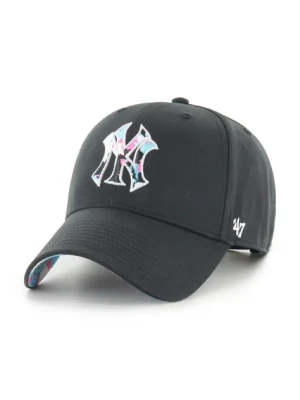 47 brand czapka z daszkiem MLB New York Yankees kolor czarny z aplikacją B-DGTSM17CTP-BK