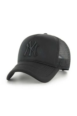 47 brand czapka z daszkiem MLB New York Yankees kolor czarny z aplikacją B-TRTFM17KPP-BK
