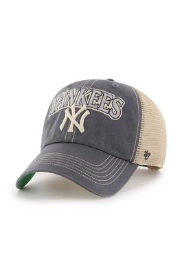 47 brand czapka z daszkiem MLB New York Yankees kolor granatowy z aplikacją B-TSCLA17LAP-VN