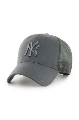 47 brand czapka z daszkiem MLB New York Yankees kolor szary z aplikacją B-BRANS17CTP-CCC