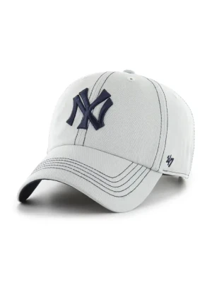 47 brand czapka z daszkiem MLB New York Yankees kolor szary z aplikacją BCPTN-CONCU17GWS-GY15
