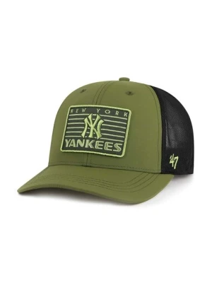 47 brand czapka z daszkiem MLB New York Yankees kolor zielony z aplikacją B-OUTTK17NYP-FF