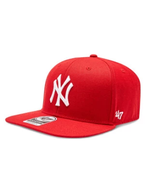 47 Brand Czapka z daszkiem MLB New York Yankees No Shot '47 Captain B-NSHOT17WBP-RD Czerwony