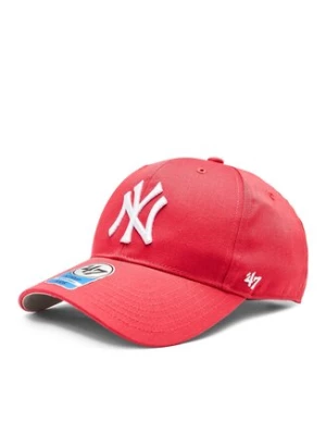 47 Brand Czapka z daszkiem MLB New York Yankees Raised Basic '47 MVP B-RAC17CTP-BE Różowy