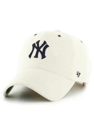 47 Brand Czapka z daszkiem MLB New York Yankees Thin Cord ’47 Clean Up B-TCDCU17IWS Écru
