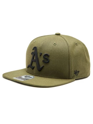 47 Brand Czapka z daszkiem MLB Oakland Athletics Ballpark Camo 47 CAPTAIN B-BCAMO18WBP-SW Zielony