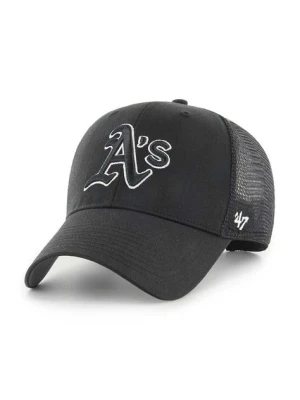47 brand czapka z daszkiem MLB Oakland Athletics kolor czarny z aplikacją B-BRANS18CTP-BK
