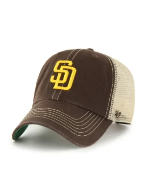 47 brand czapka z daszkiem MLB San Diego Padres kolor brązowy wzorzysta B-TRWLR21GWP-BWC