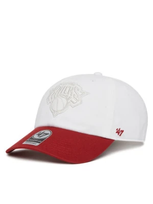 47 Brand Czapka z daszkiem NBA New York Knicks '47 x Tommy Hilfiger Courtside '47 Clean Up THCCU175GWL Biały