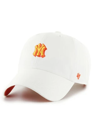 47 Brand Czapka z daszkiem New York Yankees B-CHPCU17GWS Biały