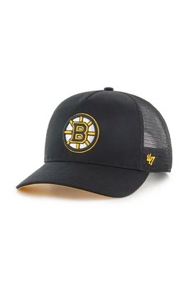 47 brand czapka z daszkiem NHL Boston Bruins kolor czarny z aplikacją H-MSHTC01GWP-BKA