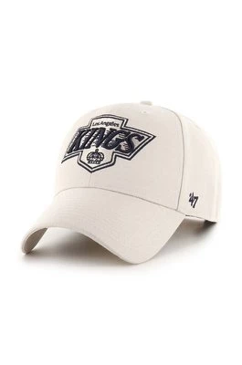 47 brand czapka z daszkiem NHL LA Kings kolor beżowy z aplikacją HVIN-MVPSP08WBP-BN88