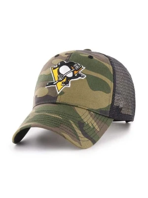 47 brand czapka z daszkiem NHL Pittsburgh Penguins kolor zielony wzorzysta H-CBRAN15GWP-CM