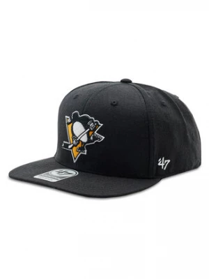 47 Brand Czapka z daszkiem NHL Pittsburgh Penguins No Shot '47 CAPTAIN H-NSHOT15WBP-BK Czarny