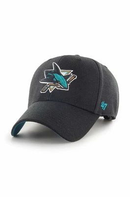 47 brand czapka z daszkiem NHL San Jose Sharks kolor czarny z aplikacją H-BLPMS22WBP-BK