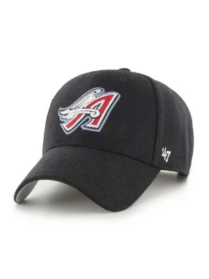 47 brand czapka z daszkiem wełniana MLB Los Angeles Dodgers kolor czarny z aplikacją BCPTN-CHSMS04WIP-BK97