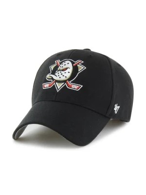 47 brand czapka z daszkiem z dodatkiem wełny Anaheim Ducks czarny
