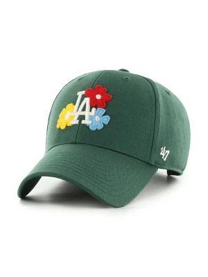 47 brand czapka z daszkiem z dodatkiem wełny MLB Los Angeles Dodgers zielony