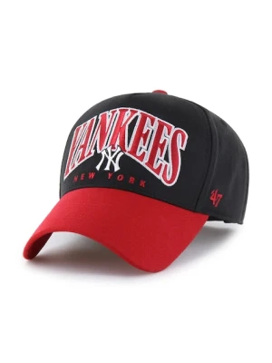 47 brand czapka z daszkiem z dodatkiem wełny MLB New York Yankees kolor czarny B-DRIBL17WBP-BK