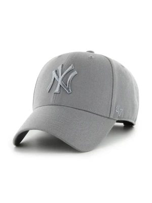 47 brand czapka z daszkiem z dodatkiem wełny MLB New York Yankees kolor szary B-MVPSP17WBP-DYC