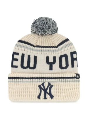 47 brand czapka z pomponem MLB New York Yankees beżowy