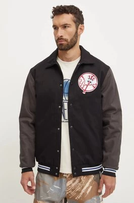 47 brand kurtka bomber bawełniana MLB New York Yankees kolor czarny przejściowa BC017PMILXK636499JK