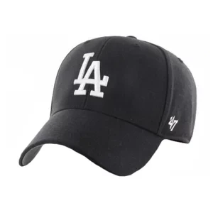 47 Brand Los Angeles Dodgers Cap B-MVP12WBV-BKJ, Unisex, Czarne, czapki z daszkiem, akryl, rozmiar: One size
