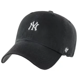 47 Brand MLB New York Yankees Base Runner Cap B-BSRNR17GWS-BKC, Męskie, Czarne, czapki z daszkiem, bawełna, rozmiar: One size