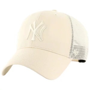 47 Brand MLB New York Yankees Branson Cap B-BRANS17CTP-NT, Unisex, Beżowe, czapki z daszkiem, poliester, rozmiar: One size