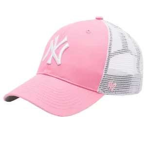 47 Brand MLB New York Yankees Branson Cap B-BRANS17CTP-RSA, Damskie, Różowe, czapki z daszkiem, poliester, rozmiar: One size