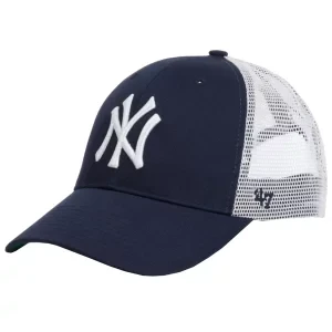 47 Brand MLB New York Yankees Branson Kids Cap B-BRANS17CTP-BK-KID, Dla chłopca, Czarne, czapki z daszkiem, bawełna, rozmiar: One size