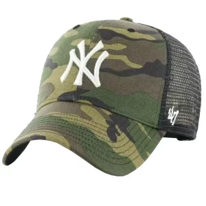 47 Brand MLB New York Yankees Branson Kids Cap B-CBRAN17GWP-CMF-KID, Dla chłopca, Zielone, czapki z daszkiem, poliester, rozmiar: One size