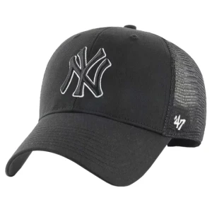 47 Brand MLB New York Yankees Branson MVP Cap B-BRANS17CTP-BKAQ, Unisex, Czarne, czapki z daszkiem, poliester, rozmiar: One size