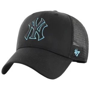 47 Brand MLB New York Yankees Branson MVP Cap B-BRANS17CTP-BKAS, Unisex, Czarne, czapki z daszkiem, poliester, rozmiar: One size