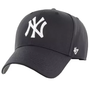 47 Brand MLB New York Yankees Kids Cap B-RAC17CTP-BK, Dla chłopca, Czarne, czapki z daszkiem, akryl, rozmiar: One size