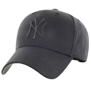 47 Brand MLB New York Yankees Kids Cap B-RAC17CTP-BKA, Dla chłopca, Czarne, czapki z daszkiem, akryl, rozmiar: One size