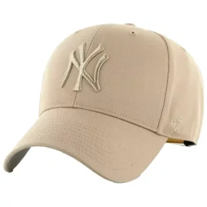 47 Brand MLB New York Yankees Kids Cap B-RAC17CTP-KHA, Dla dzieci, Beżowe, czapki z daszkiem, akryl, rozmiar: One size