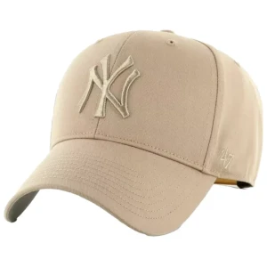 47 Brand MLB New York Yankees Kids Cap B-RAC17CTP-KHA, Dla dzieci, Beżowe, czapki z daszkiem, akryl, rozmiar: One size
