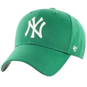 47 Brand MLB New York Yankees Kids Cap B-RAC17CTP-KY, Dla dziewczynki, Zielone, czapki z daszkiem, akryl, rozmiar: One size