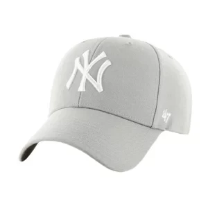 47 Brand MLB New York Yankees MVP Cap B-MVP17WBV-GYC, Damskie, Szare, czapki z daszkiem, akryl, rozmiar: One size