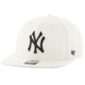 47 Brand MLB New York Yankees No Shot Cap B-NSHOT17WBP-NT, Męskie, Beżowe, czapki z daszkiem, akryl, rozmiar: One size