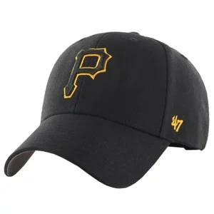 47 Brand MLB Pittsburgh Pirates Cap B-MVP20WBV-BKJ, Męskie, Czarne, czapki z daszkiem, akryl, rozmiar: One size