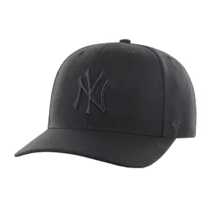 47 Brand New York Yankees Cold Zone MVP Cap B-CLZOE17WBP-BKA, Męskie, Czarne, czapki z daszkiem, akryl, rozmiar: One size