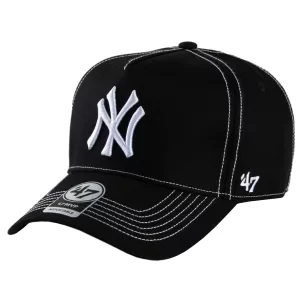 47 Brand New York Yankees MLB Cap B-CONDT17GWS-BK, Męskie, Czarne, czapki z daszkiem, bawełna, rozmiar: One size