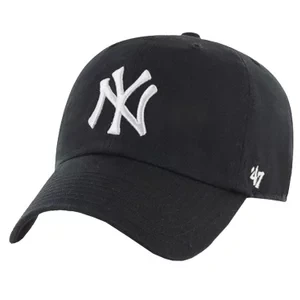 47 Brand New York Yankees MLB Clean Up Cap B-RGW17GWS-BKD, Męskie, Czarne, czapki z daszkiem, bawełna, rozmiar: One size