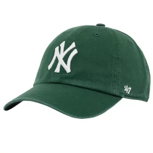 47 Brand New York Yankees MLB Clean Up Cap B-RGW17GWS-DG, Męskie, Zielone, czapki z daszkiem, bawełna, rozmiar: One size