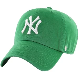 47 Brand New York Yankees MLB Clean Up Cap B-RGW17GWS-KY, Męskie, Zielone, czapki z daszkiem, bawełna, rozmiar: One size